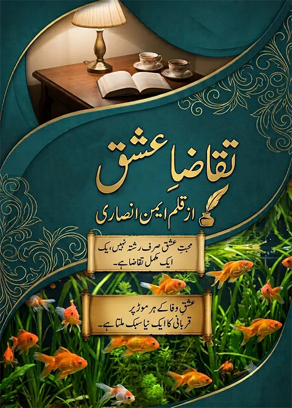 Taqaza E Ishq PDF Download by Aiman Ansari Urdu Novel Cover